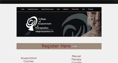 Desktop Screenshot of collegeofacupuncture.com